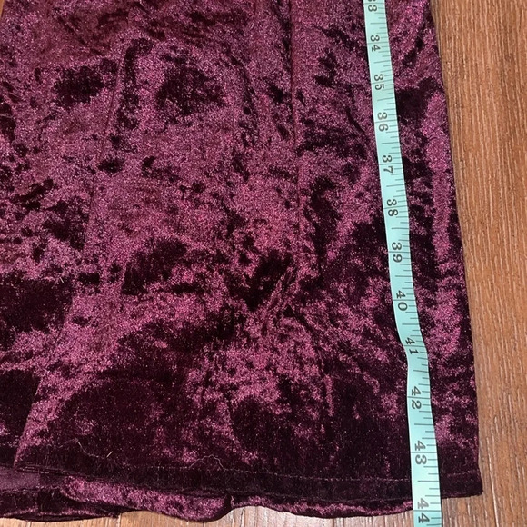 Vintage Circle T Western Purple Velvet Long Sleeve Smocked Maxi Dress XS S - Picture 9 of 11